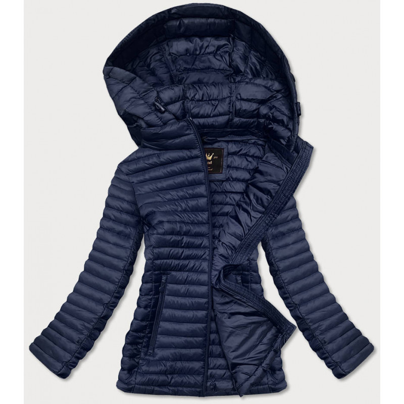 QUILTED HOODED JACKET RED (7218BIG) striukė