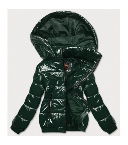 QUILTED HOODED JACKET RED (7218BIG) striukė