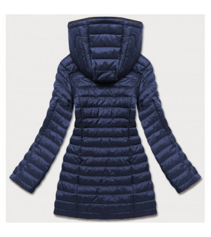 HOODED QUILTED JACKET BLACK (7153) striukė