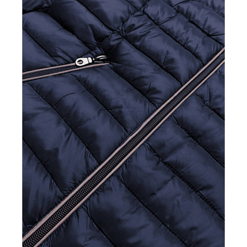 HOODED QUILTED JACKET BLACK (7153) striukė