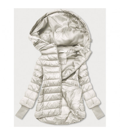 LONG JACKET WITH HOOD BLACK (PM7231) striukė