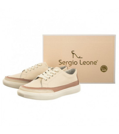 Sergio Leone Beżowe SP 016 (SL507-a) shoes