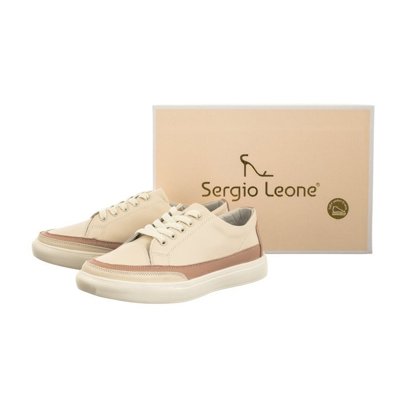 Sergio Leone Beżowe SP 016 (SL507-a) shoes