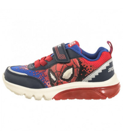 Geox J Ciberdron F - Mesh+Print. Marvel Spiderman Lights Navy/Red J45LBF 014CE C0735 (GE151-a) sports shoes