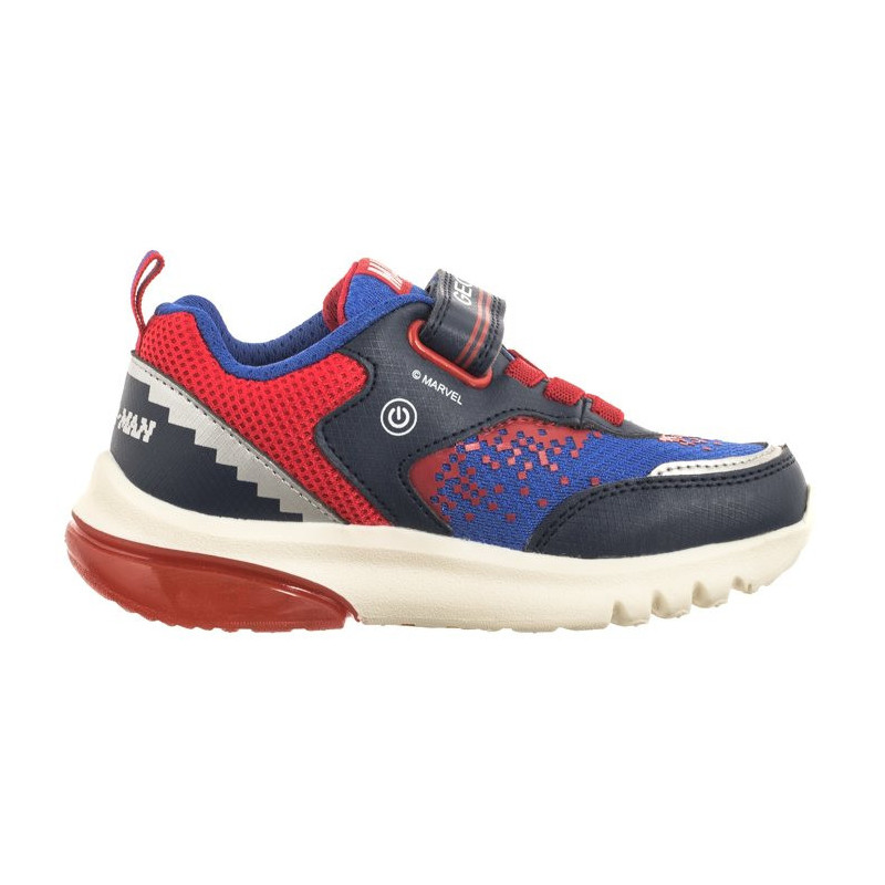 Geox J Ciberdron F - Mesh+Print. Marvel Spiderman Lights Navy/Red J45LBF 014CE C0735 (GE151-a) sports shoes