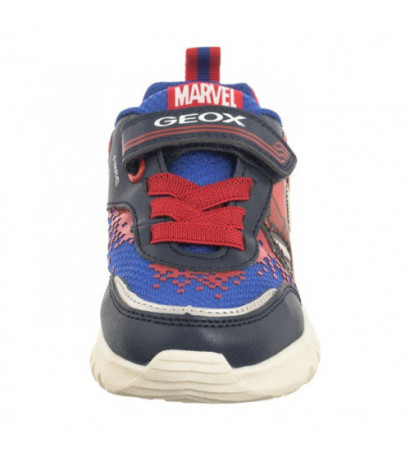 Geox J Ciberdron F - Mesh+Print. Marvel Spiderman Lights Navy/Red J45LBF 014CE C0735 (GE151-a) sports shoes