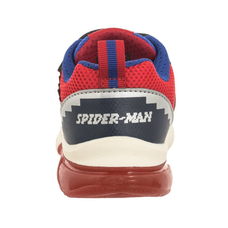 Geox J Ciberdron F - Mesh+Print. Marvel Spiderman Lights Navy/Red J45LBF 014CE C0735 (GE151-a) sports shoes