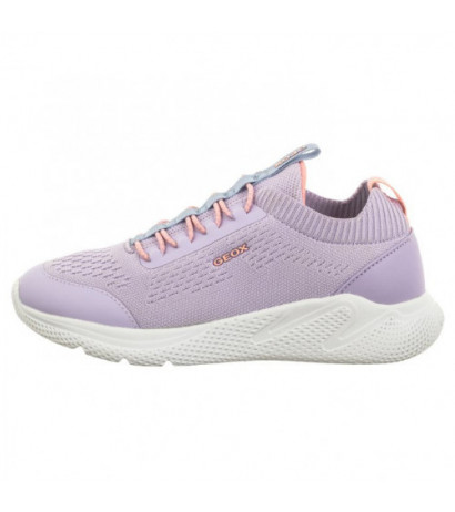 Geox J Sprintye G.B - Knitt.Text. Lilac/Lt Coral J25FWB 0006K C8R7Q (GE155-a) sports shoes