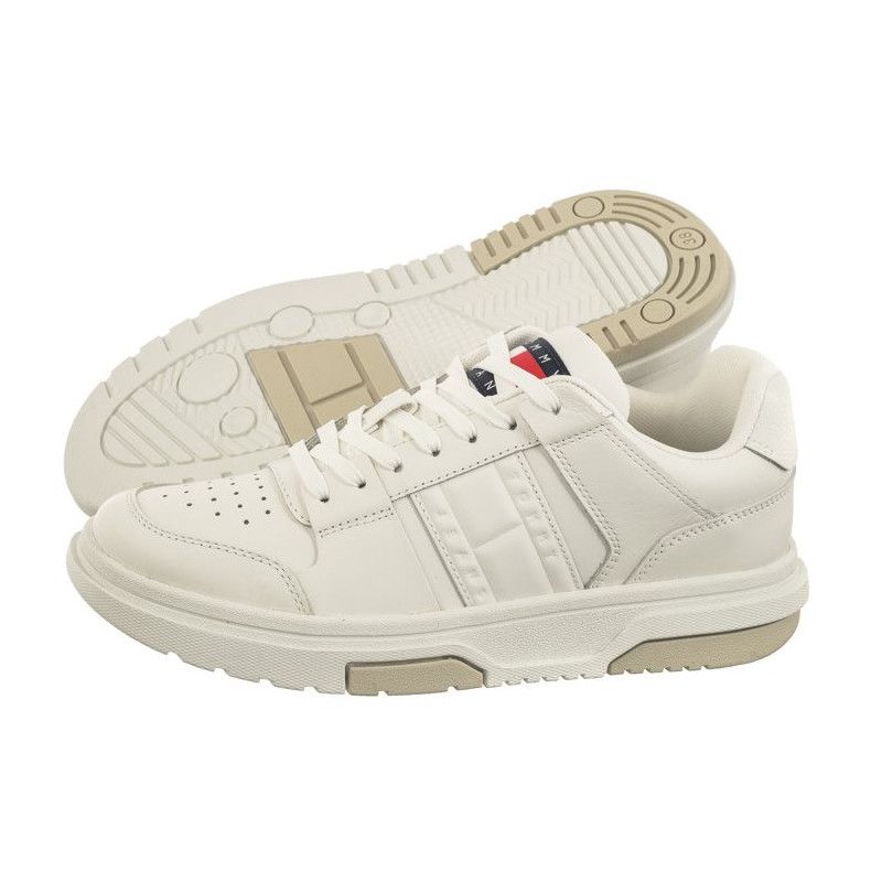 Tommy Hilfiger The Brooklyn Leather Ecru EN0EN02475 YBL (TH1018-a) sports Shoes