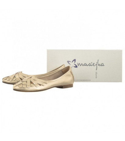 Maciejka Złote 01358-42/00-0 (MA445-c) ballerinas