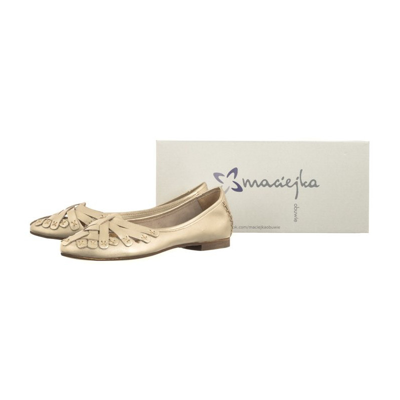 Maciejka Złote 01358-42/00-0 (MA445-c) ballerinas