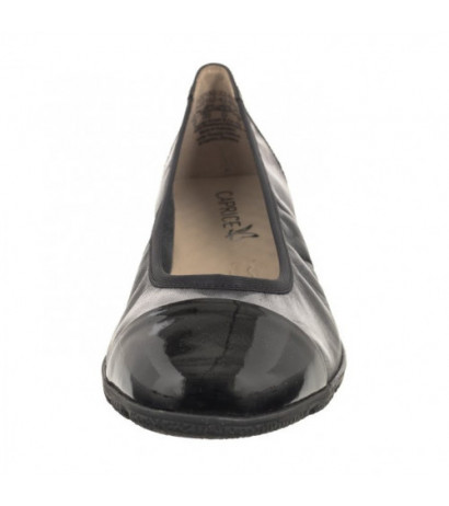 Caprice Czarne 9-22152-42 019 Black Comb (CP395-b) ballerinas