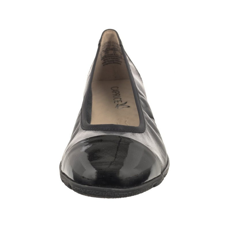 Caprice Czarne 9-22152-42 019 Black Comb (CP395-b) ballerinas