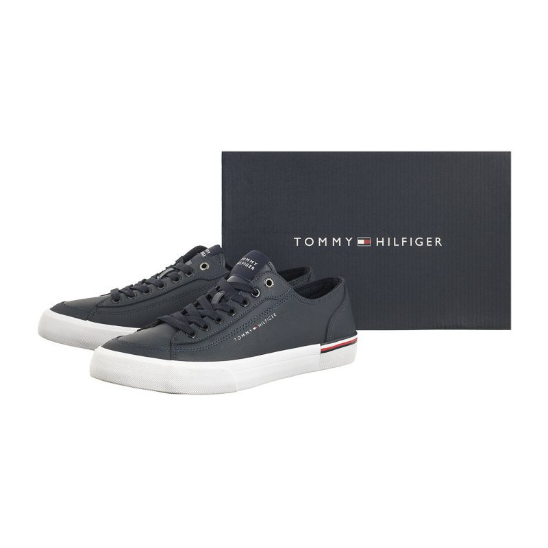 Tommy Hilfiger Corporate Vulc Leather Desert Sky FM0FM04953 DW5 (TH1029-a) sport shoes