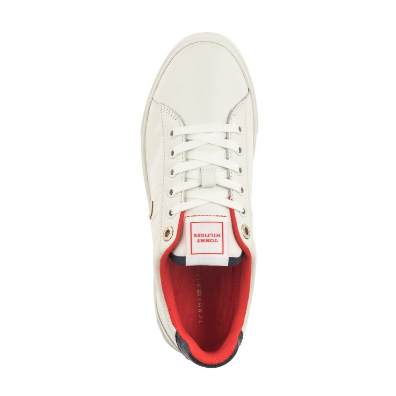 Tommy Hilfiger Essential Elevated Court Sneaker Ecru FW0FW07685 YBL (TH1026-a) sports Shoes