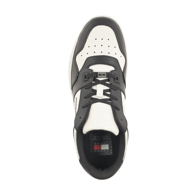 Tommy Hilfiger Tjm Basket Leather Black EM0EM01378 BDS (TH1022-a) sports shoes