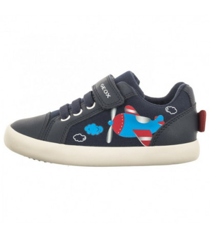 Geox B Gisli B.C - Canvas + Geobuck Navy/Red B451NC 01054 C0735 (GE141-a) sports shoes