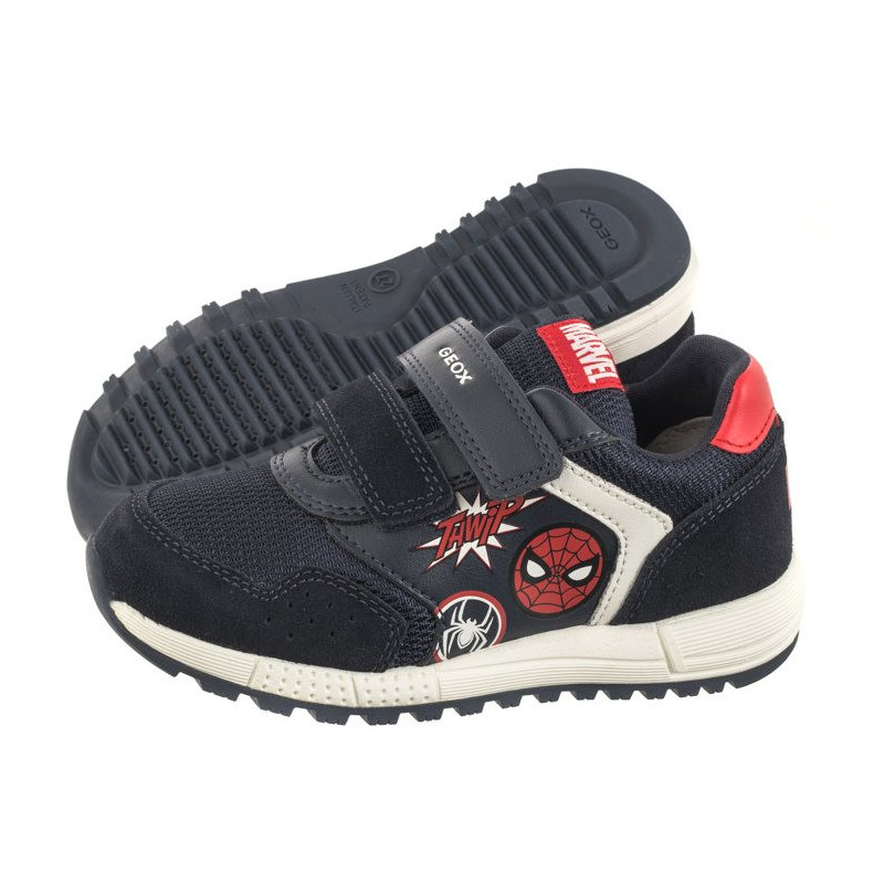 Geox B Alben B.B - Suede+Nylon Navy/Red B453CB 022FU C0735 (GE154-a) sports shoes