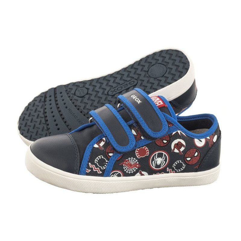 Geox B Kilwi B.E - Print Text+GBK Navy/Royal B45A7E 0AN54 C4226 (GE144-a) sports shoes