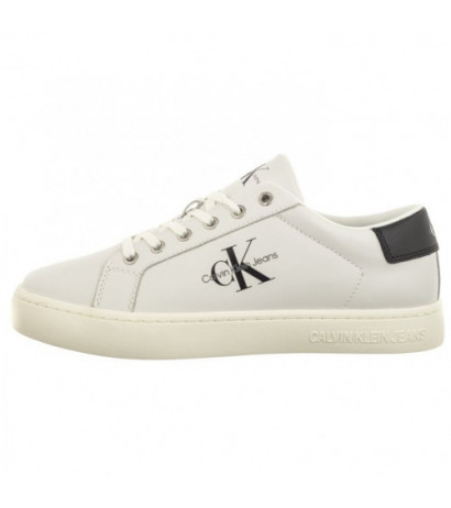 Calvin Klein Classic Cupsole Laceup Low Lth Bright White YM0YM00491 YAF (CK363-b) sports shoes