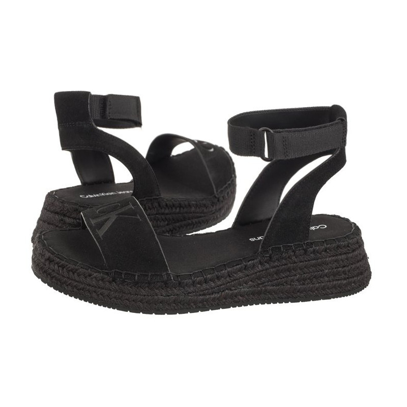 Calvin Klein Sporty Wedge Rope Su Con Black YW0YW00977 BDS (CK456-a) shoes