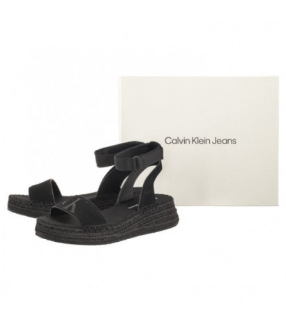 Calvin Klein Sporty Wedge Rope Su Con Black YW0YW00977 BDS (CK456-a) shoes