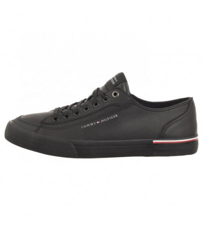 Tommy Hilfiger Corporate Vulc Leather Black FM0FM04953 BDS (TH1029-b) sport shoes