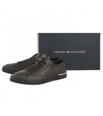 Tommy Hilfiger Corporate Vulc Leather Black FM0FM04953 BDS (TH1029-b) sport shoes