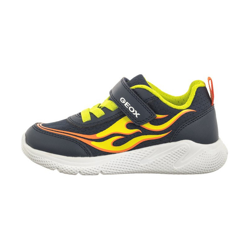 Geox J Sprintye B.B - Mesh+Geobuck Navy/Lime J45GBB 01454 C0749 (GE145-a) sports shoes