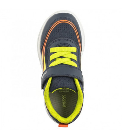 Geox J Sprintye B.B - Mesh+Geobuck Navy/Lime J45GBB 01454 C0749 (GE145-a) sports shoes