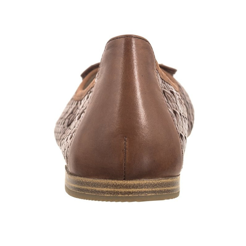 Caprice Brązowe 9-22109-42 303 Cognac Nappa (CP399-a) ballerinas