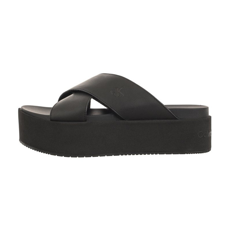 Calvin Klein Flatform Cross MG UC Triple Black YW0YW01349 0GT (CK466-a) shoes