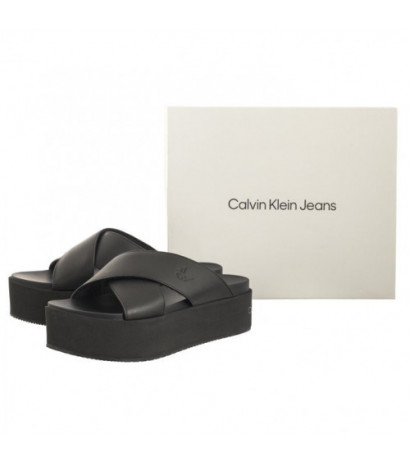 Calvin Klein Flatform Cross MG UC Triple Black YW0YW01349 0GT (CK466-a) shoes