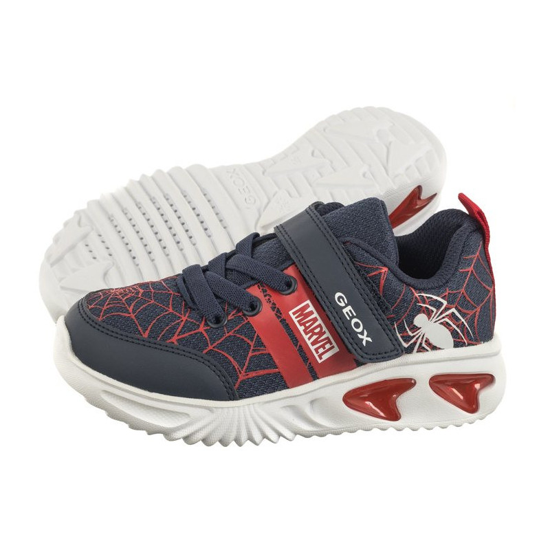 Geox J Assister B.D - Mesh+GBK Navy/DK Red J45DZD 01454 C4244 (GE142-a) sports shoes