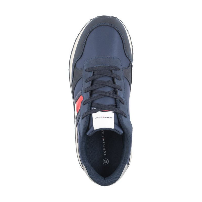 Tommy Hilfiger Flag Low Cut Lace-Up Sneaker T3X9-33130-0316 800 Blue (TH1041-a) sports shoes