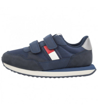 Tommy Hilfiger Flag Low Cut Velcro Sneaker T1B9-33127-0316 800 Blue (TH1040-a) sports shoes