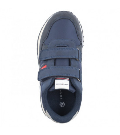 Tommy Hilfiger Flag Low Cut Velcro Sneaker T1B9-33127-0316 800 Blue (TH1040-a) sports shoes