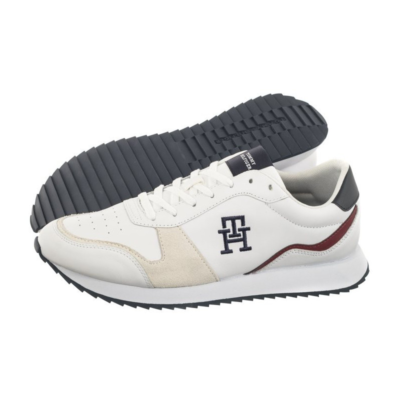 Tommy Hilfiger Runner Evo Lth Mix White FM0FM04959 YBS (TH1017-b) sports shoes