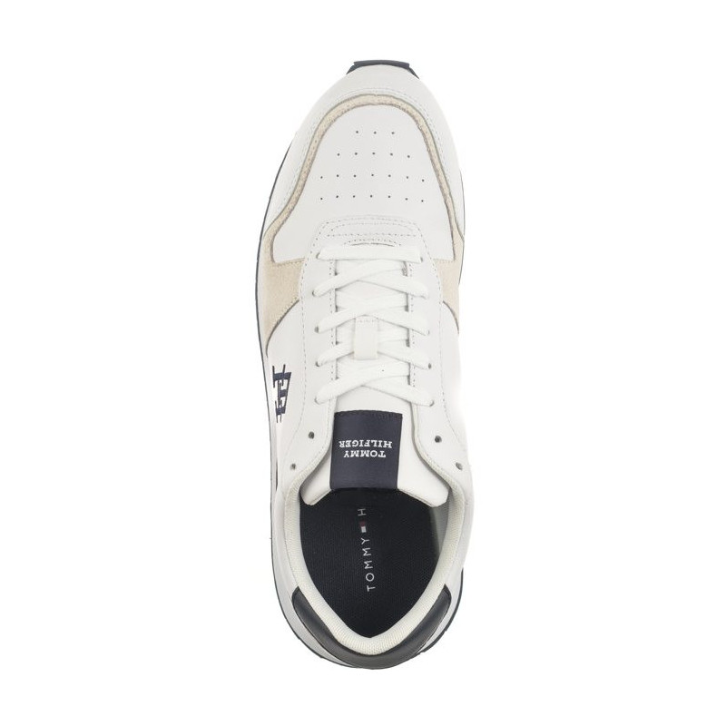 Tommy Hilfiger Runner Evo Lth Mix White FM0FM04959 YBS (TH1017-b) sports shoes