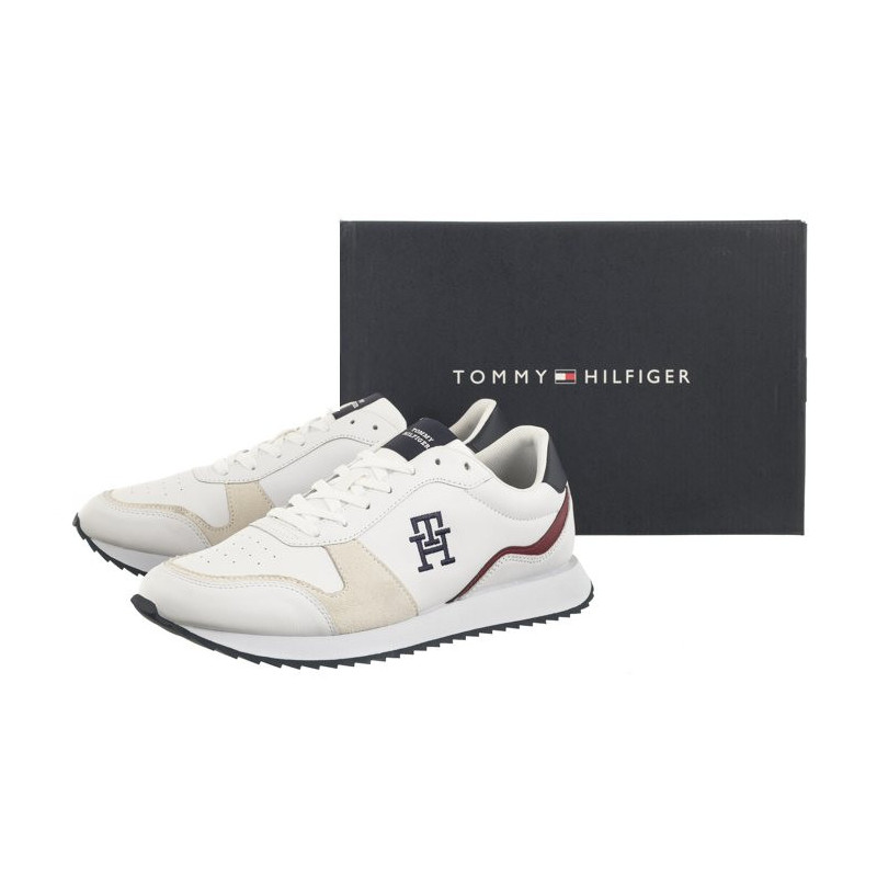 Tommy Hilfiger Runner Evo Lth Mix White FM0FM04959 YBS (TH1017-b) sports shoes