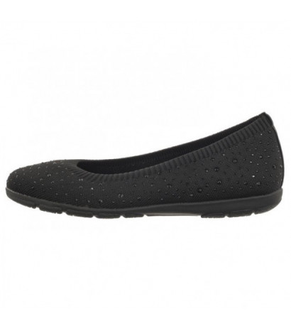 Caprice Czarne 9-22107-42 035 Black Knit  (CP397-a) ballerinas