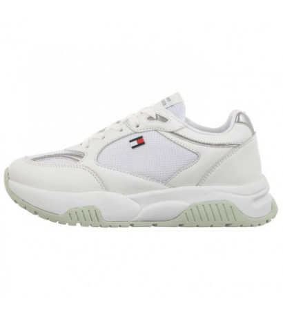 Tommy Hilfiger Low Cut Lace-Up Sneaker T3A9-33219-1695 X025 White/Silver (TH1043-a) sports Shoes