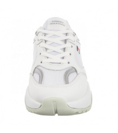 Tommy Hilfiger Low Cut Lace-Up Sneaker T3A9-33219-1695 X025 White/Silver (TH1043-a) sports Shoes