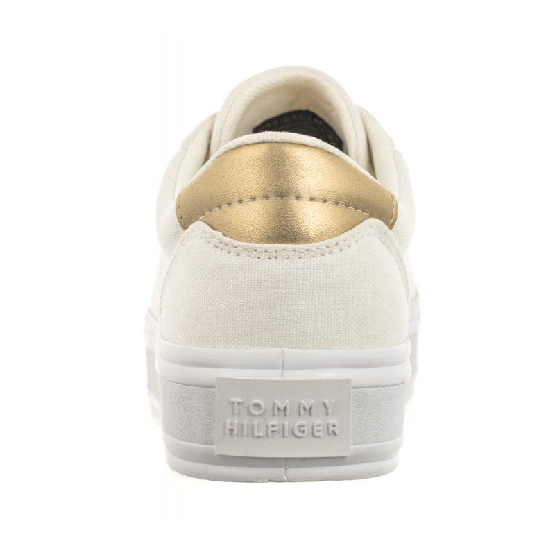 Tommy Hilfiger Essential Vulc Canvas Sneaker White FW0FW07682 YBS (TH1033-a) sports Shoes