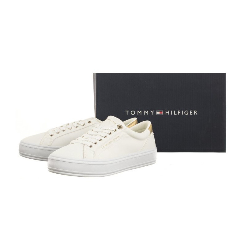 Tommy Hilfiger Essential Vulc Canvas Sneaker White FW0FW07682 YBS (TH1033-a) sports Shoes