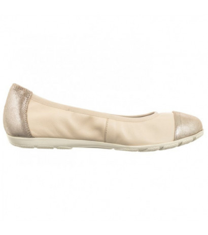 Caprice Kremowe 9-22152-42 450 Cream Comb (CP395-a) ballerinas