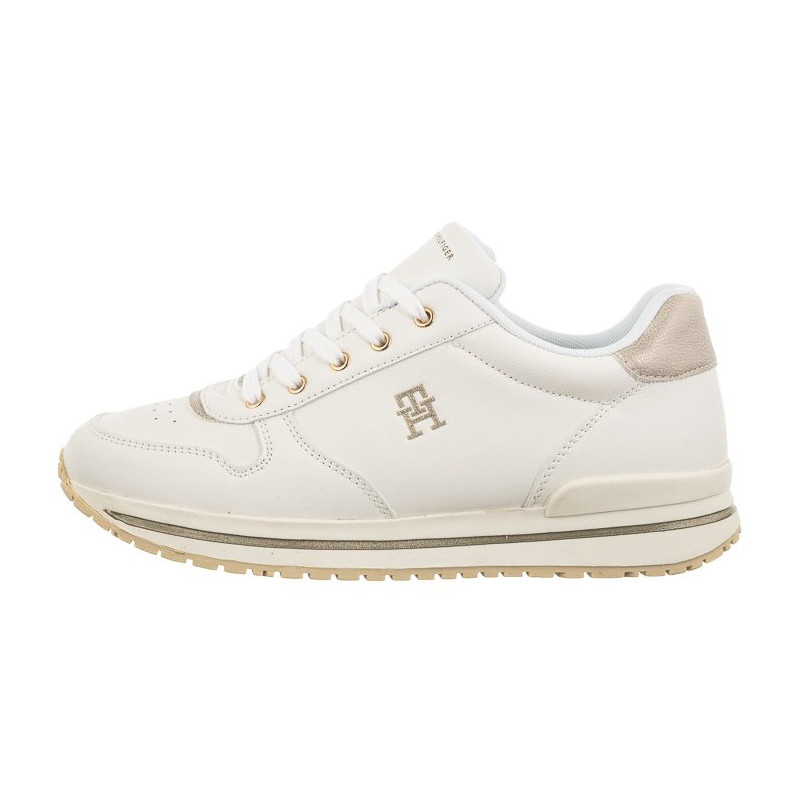 Tommy Hilfiger Low Cut Lace-Up Sneaker T3A9-33228-1355 X048 White/Platinum (TH1039-a) sports Shoes