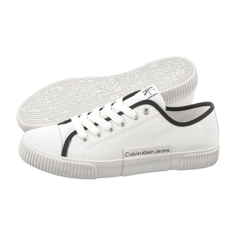 Calvin Klein Low Cut Lace-Up Sneaker V3X9-80873-0890 100 White (CK467-a) shoes