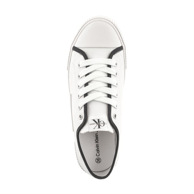 Calvin Klein Low Cut Lace-Up Sneaker V3X9-80873-0890 100 White (CK467-a) shoes