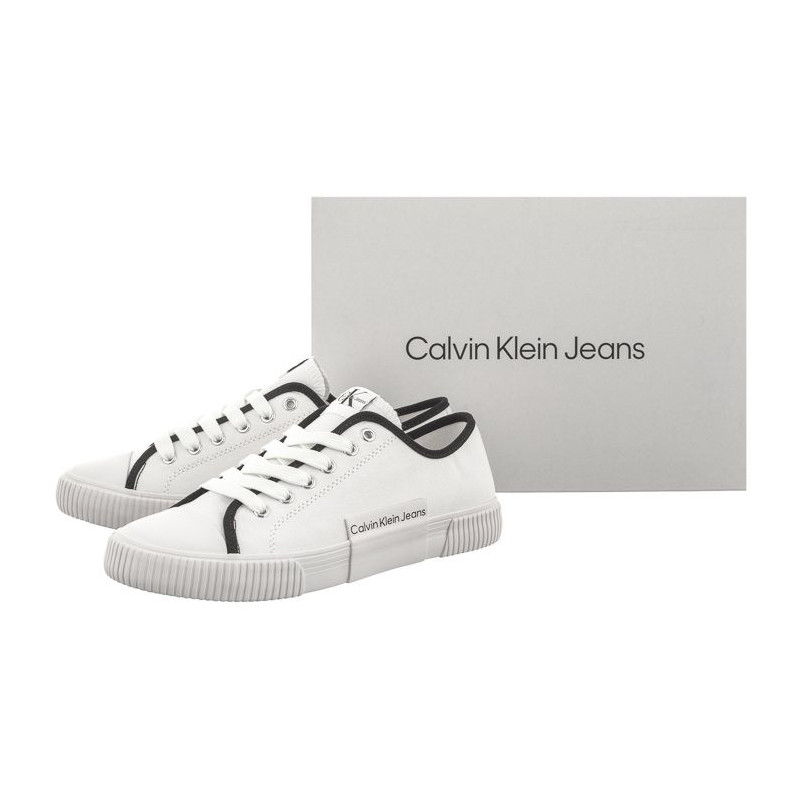 Calvin Klein Low Cut Lace-Up Sneaker V3X9-80873-0890 100 White (CK467-a) shoes